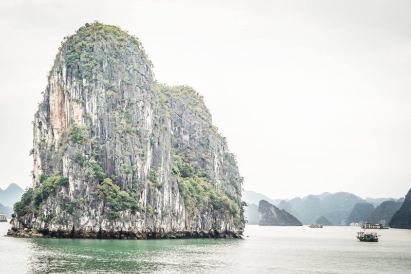 Spectacular island in Halong Bay Vietnam